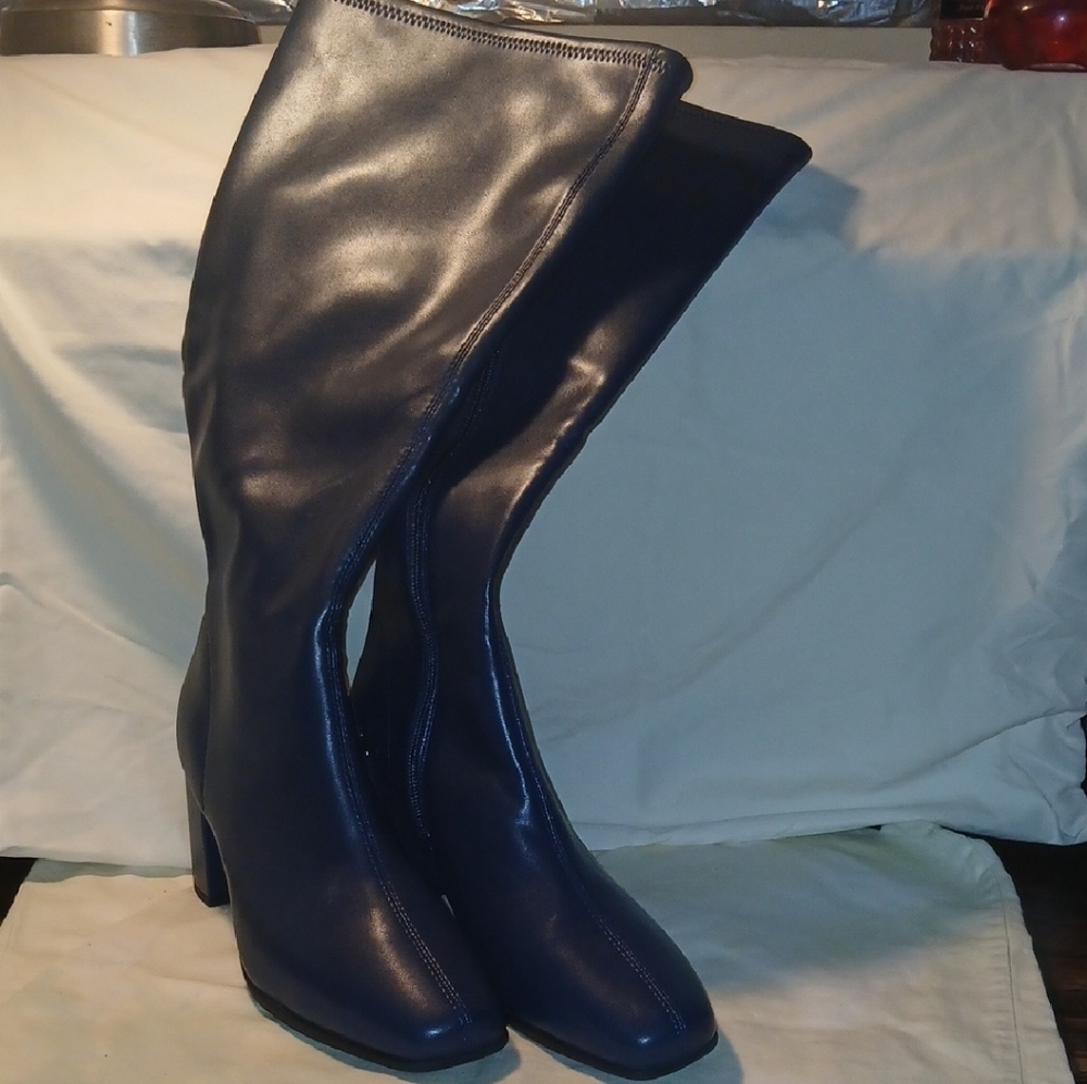 Aerosoles 9WW Midnight Blue Over the Knee Boots